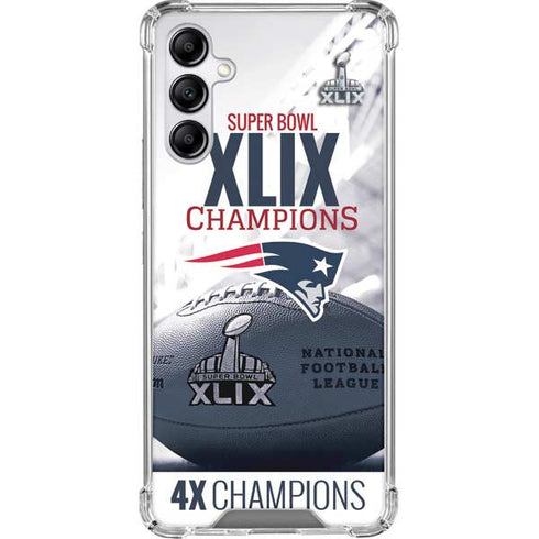 NFL New England Patriots Super Bowl Champs Galaxy A14 5G Clear Case