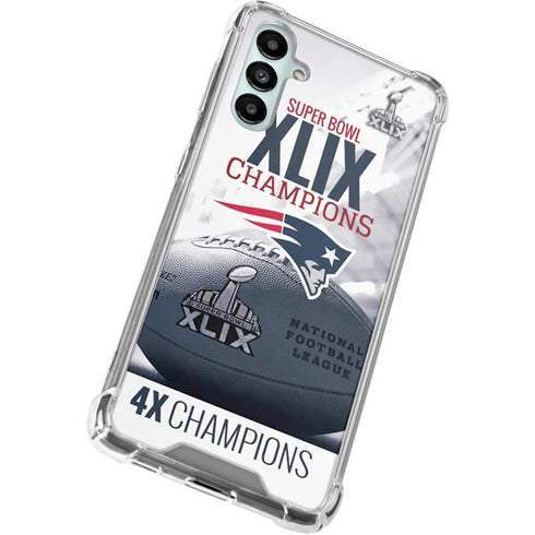 NFL New England Patriots Super Bowl Champs Galaxy A14 5G Clear Case