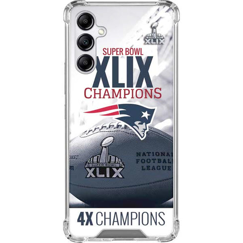 NFL New England Patriots Super Bowl Champs Galaxy A15 5G Clear Case