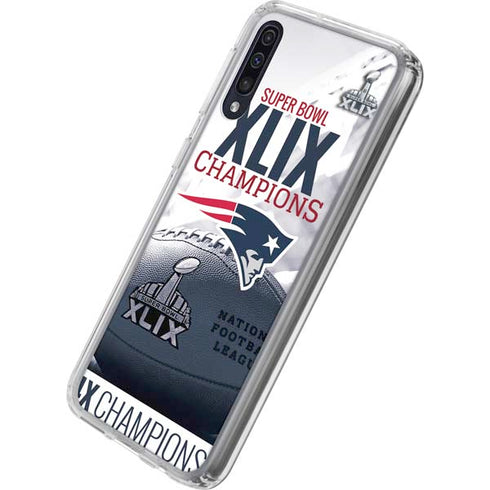 NFL New England Patriots Super Bowl Champs Galaxy A50 Clear Case