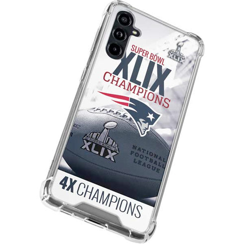 NFL New England Patriots Super Bowl Champs Galaxy A54 5G Clear Case
