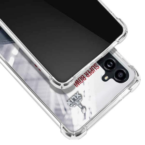 NFL New England Patriots Super Bowl Champs Galaxy A54 5G Clear Case