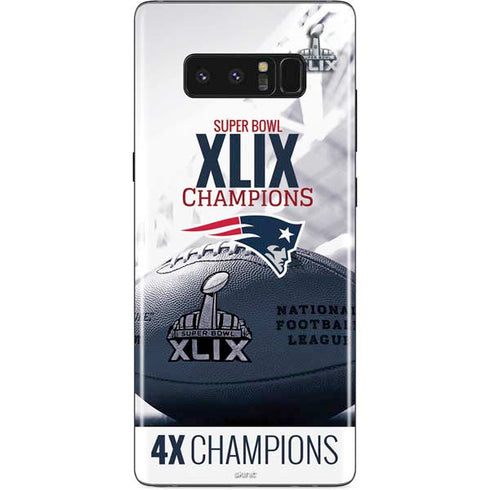 NFL New England Patriots Super Bowl Champs Galaxy Note 8 Skin