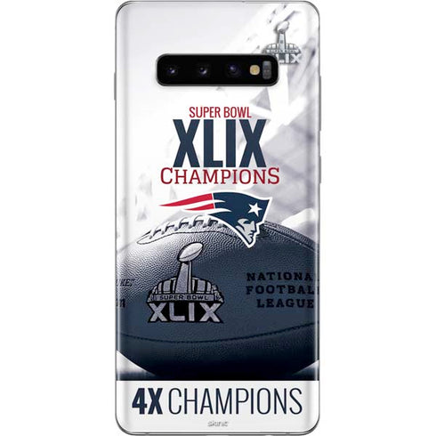 NFL New England Patriots Super Bowl Champs Galaxy S10 Plus Skin