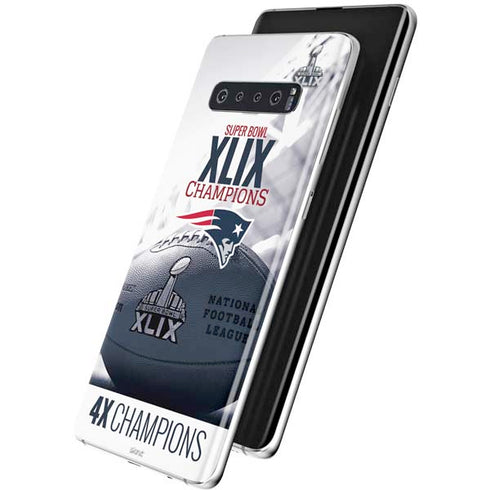 NFL New England Patriots Super Bowl Champs Galaxy S10 Skin