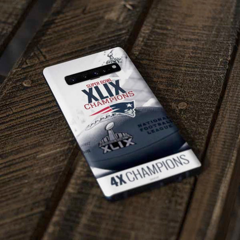 NFL New England Patriots Super Bowl Champs Galaxy S10 Skin