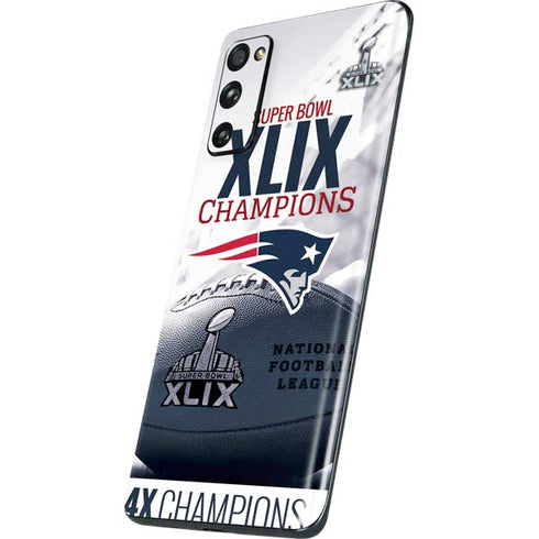 NFL New England Patriots Super Bowl Champs Galaxy S20 Fan Edition Skin