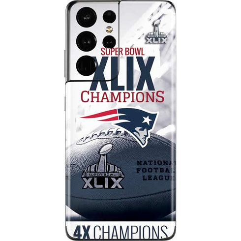 NFL New England Patriots Super Bowl Champs Galaxy S21 Ultra 5G Skin