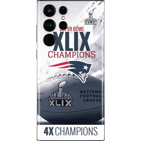 NFL New England Patriots Super Bowl Champs Galaxy S22 Ultra Skin