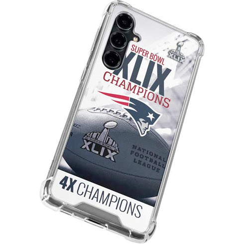 NFL New England Patriots Super Bowl Champs Galaxy S23 FE Clear Case