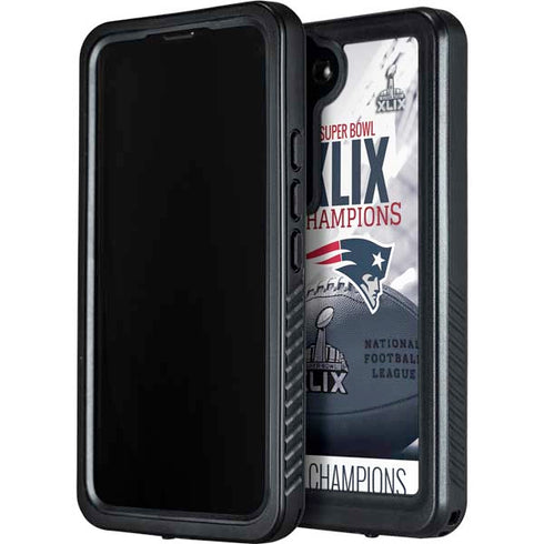NFL New England Patriots Super Bowl Champs Galaxy S23 Plus Waterproof Case