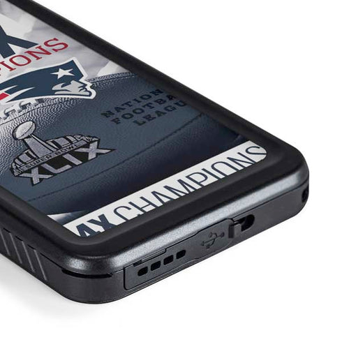 NFL New England Patriots Super Bowl Champs Galaxy S23 Plus Waterproof Case