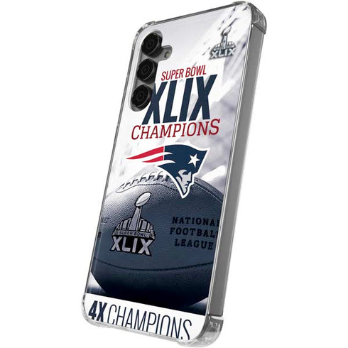 NFL New England Patriots Super Bowl Champs Galaxy S24 Plus Clear Case