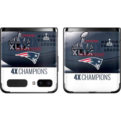 NFL New England Patriots Super Bowl Champs Galaxy Z Flip Skin