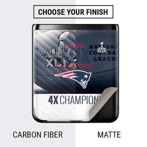 NFL New England Patriots Super Bowl Champs Galaxy Z Flip Skin