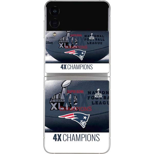 NFL New England Patriots Super Bowl Champs Galaxy Z Flip3 5G Skin
