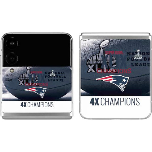 NFL New England Patriots Super Bowl Champs Galaxy Z Flip4 5G Skin