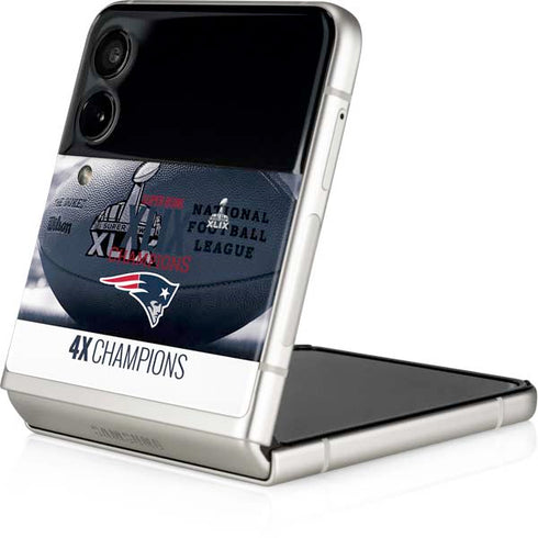 NFL New England Patriots Super Bowl Champs Galaxy Z Flip4 5G Skin