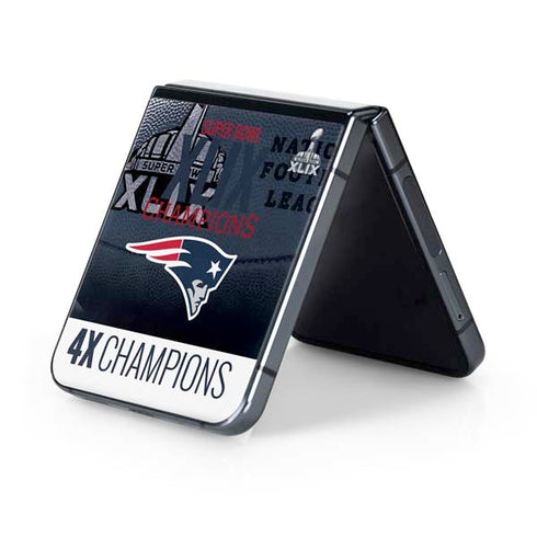 NFL New England Patriots Super Bowl Champs Galaxy Z Flip5 5G Skin