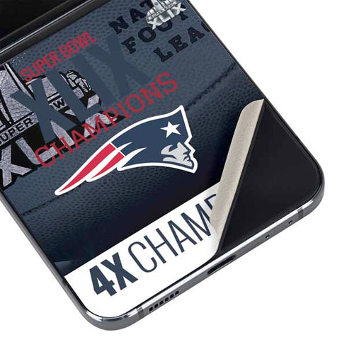 NFL New England Patriots Super Bowl Champs Galaxy Z Flip5 5G Skin