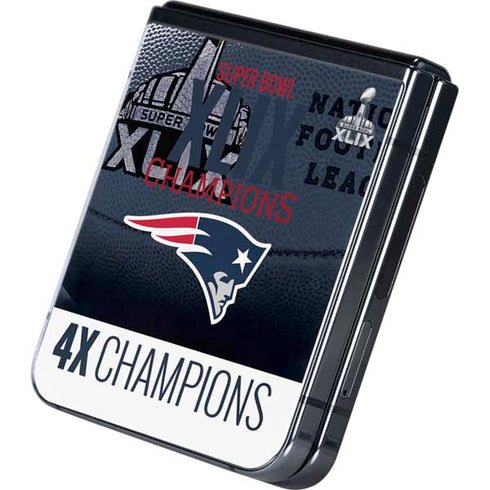 NFL New England Patriots Super Bowl Champs Galaxy Z Flip5 5G Skin