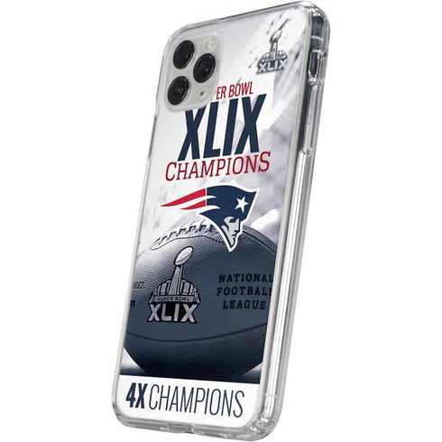 NFL New England Patriots Super Bowl Champs iPhone 11 Pro Clear Case