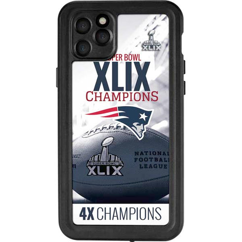 NFL New England Patriots Super Bowl Champs iPhone 11 Pro Max Waterproof Case