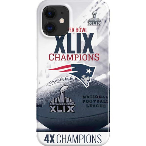 NFL New England Patriots Super Bowl Champs iPhone 12 Mini Lite Case
