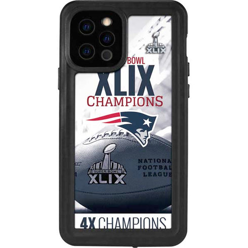 NFL New England Patriots Super Bowl Champs iPhone 12 Pro Waterproof Case