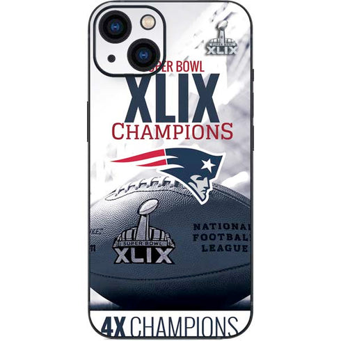 NFL New England Patriots Super Bowl Champs iPhone 14 Plus Skin