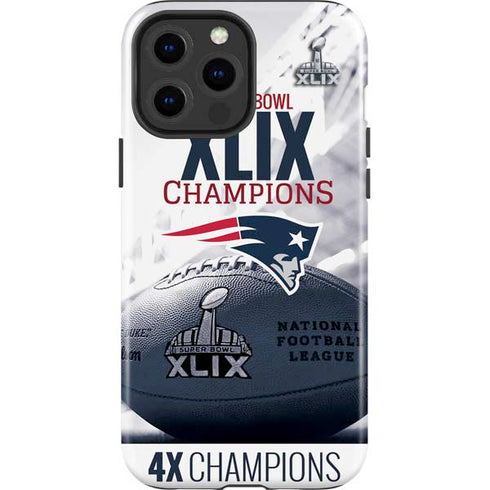NFL New England Patriots Super Bowl Champs iPhone 15 Pro Max Impact Case