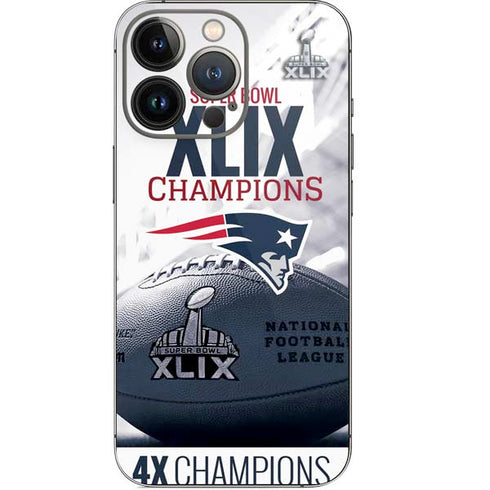 NFL New England Patriots Super Bowl Champs iPhone 14 Pro Skin