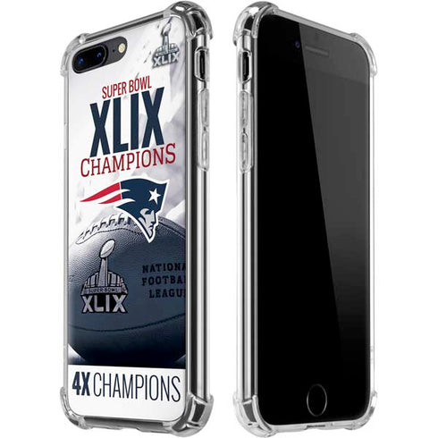 NFL New England Patriots Super Bowl Champs iPhone 7/8 Plus Clear Case