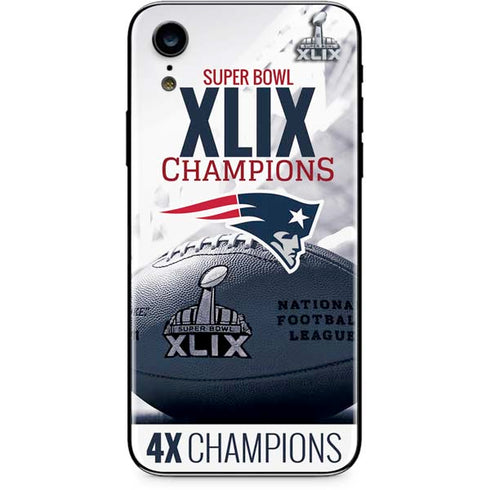 NFL New England Patriots Super Bowl Champs iPhone XR Skin