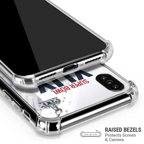 NFL New England Patriots Super Bowl Champs iPhone XS Max Clear Case