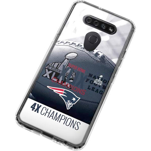 NFL New England Patriots Super Bowl Champs LG K51/Q51 Clear Case