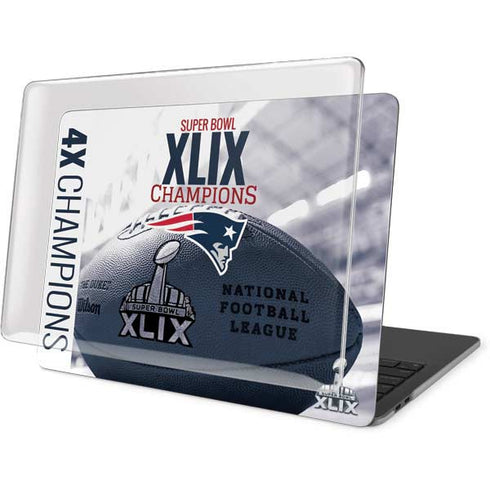 NFL New England Patriots Super Bowl Champs MacBook Pro 13in (2020) Case plus Skin
