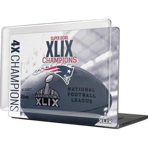 NFL New England Patriots Super Bowl Champs MacBook Pro 16in (2021-25) Case plus Skin