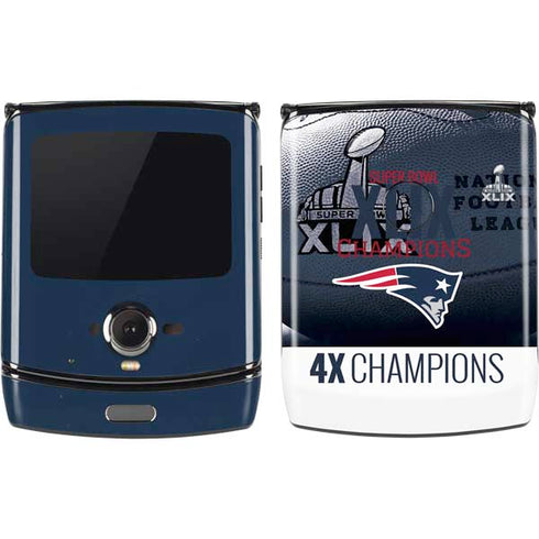 NFL New England Patriots Super Bowl Champs Motorola RAZR Skin