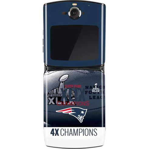NFL New England Patriots Super Bowl Champs Motorola RAZR Skin