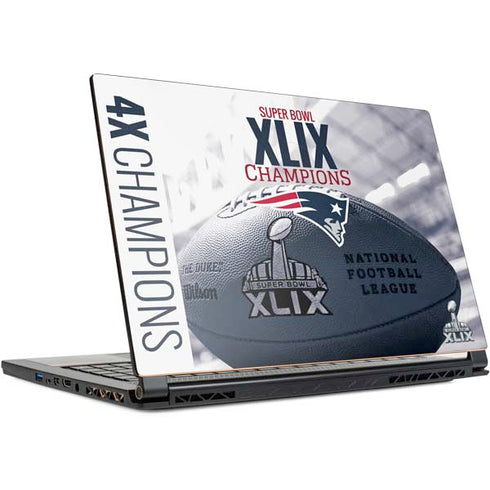 NFL New England Patriots Super Bowl Champs MSI GS65 Stealth Laptop Skin