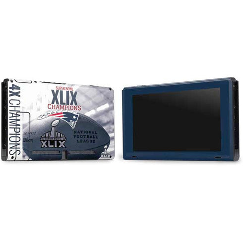 NFL New England Patriots Super Bowl Champs Nintendo Switch Bundle Skin