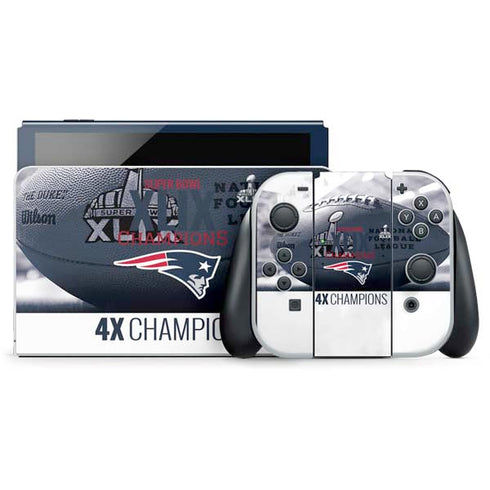 NFL New England Patriots Super Bowl Champs Nintendo Switch OLED (2021) Skin
