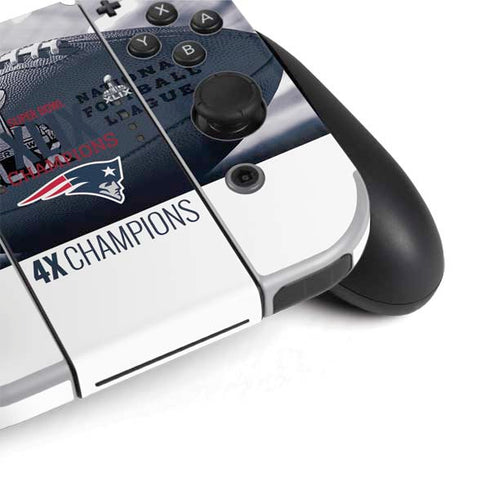 NFL New England Patriots Super Bowl Champs Nintendo Switch OLED (2021) Skin
