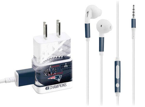 NFL New England Patriots Super Bowl Champs Phone Charger Skin