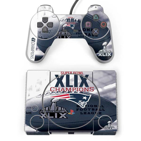 NFL New England Patriots Super Bowl Champs PlayStation Classic Bundle Skin