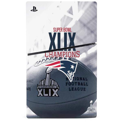 NFL New England Patriots Super Bowl Champs PS5 Slim Disk Console Skin