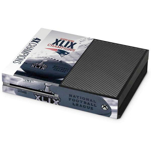 NFL New England Patriots Super Bowl Champs Xbox One Console Skin