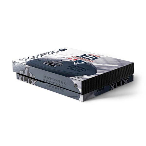 NFL New England Patriots Super Bowl Champs Xbox One X Console Skin