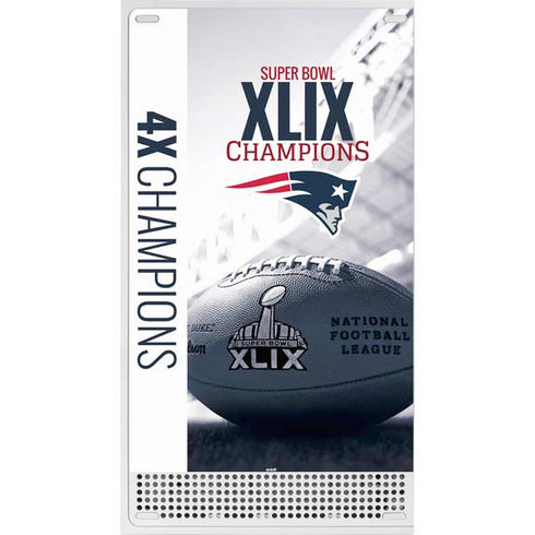 NFL New England Patriots Super Bowl Champs Xbox Series S Console Skin